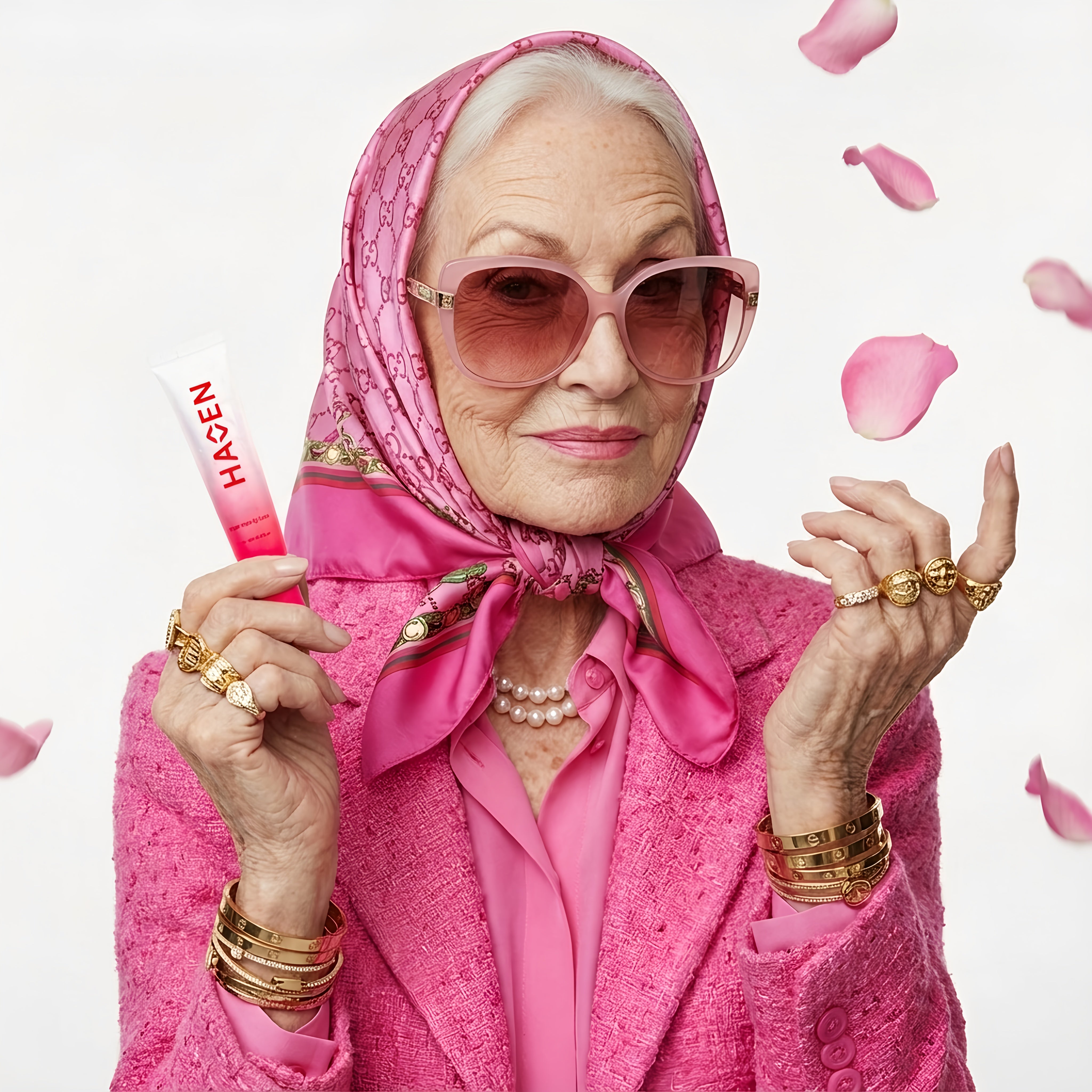 Natural sugar rose lip balm.